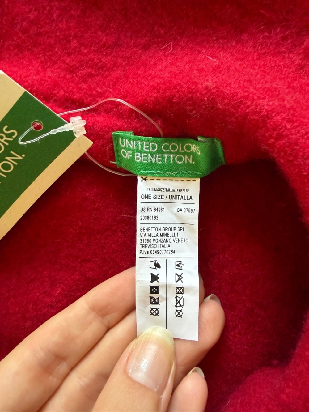 United Colors of Benetton Wool French Beret- Red NWT